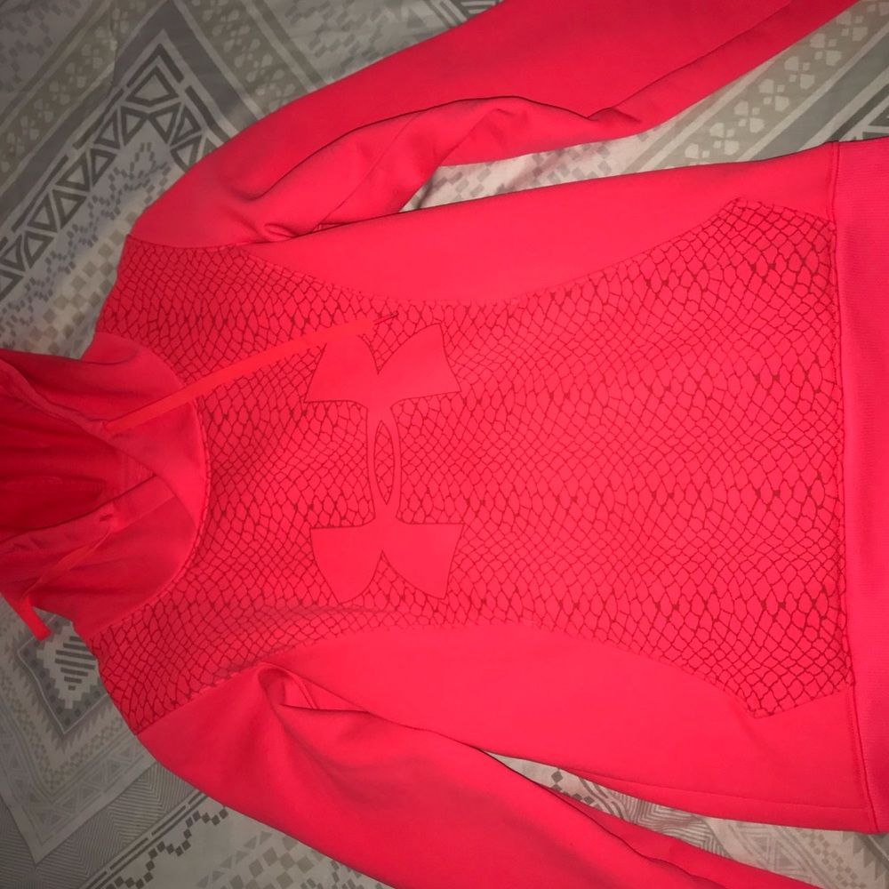 Neon pink Under Amour hoodie
